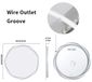 Miroir de salle de bain LED - Miroir mural avec éclairage périphérique - 60 cm - Dimmable, 3 couleurs de lumière - Anti-buée - Fonction mémoire - Motif en spirale