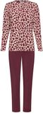 Pastunette Premium - Satin Wild - Pyjama - Modal - Bordeaux/Creme - Maat 46