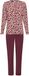 Pastunette Premium - Satin Wild - Pyjama - Modal - Bordeaux/Creme - Maat 46
