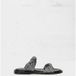 IRO Paris mules Twist Glitter argent/noir Taille : 40
