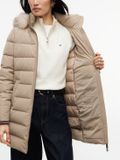 Tommy Hilfiger Dames Parka XL Polyester Beige Herfst/Winter 2026