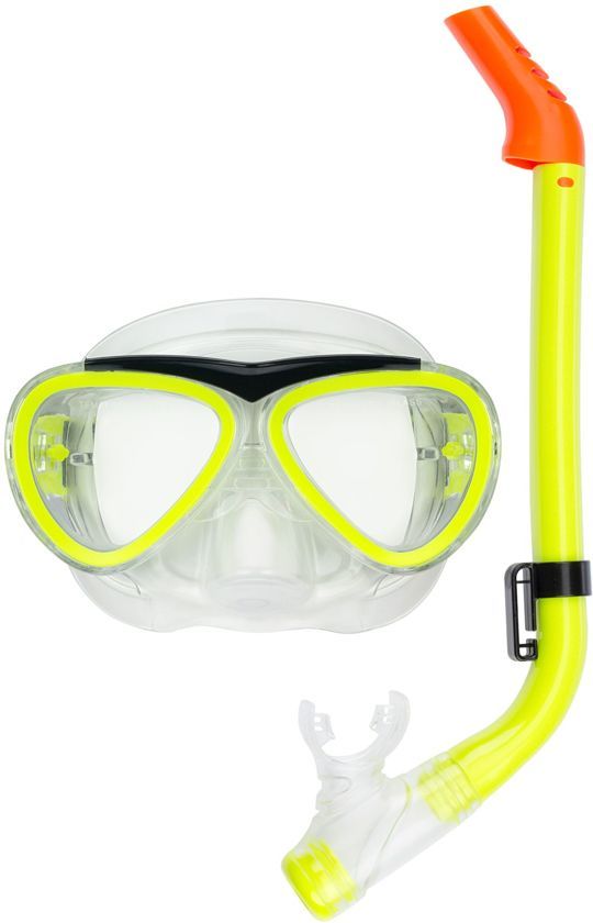 Waimea Duikmasker met Snorkel Junior - Fluorgeel