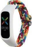 kwmobile nylon bandje voor smartwatch - geschikt voor Oppo Band Sport - 14 - 22 cm - Polsbandje in meerkleurig