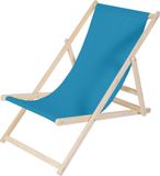 Mucola chaise de plage pliante chaise longue de plage en bois chaise longue de jardin chaise longue pliante - Bleu