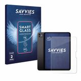 Savvies 2 Stuks Screenprotector - Geschikt voor Apple iPad Pro 11" 2024 (Voor+Camera) - Beschermfolie Glas Transparant