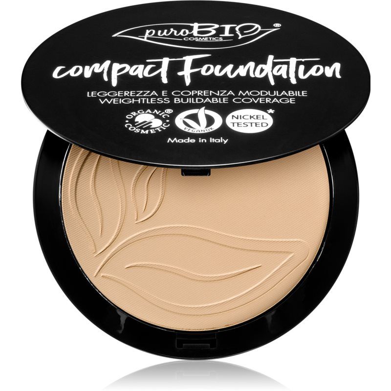 puroBIO Cosmetics Compact Foundation - 9ml - Dames