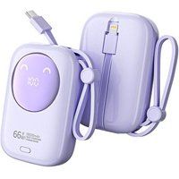 SZSMART Batterie externe R37C PD 35 W/Android 66 W à charge rapide avec câble de charge inclus 10 000 mAh - Violet