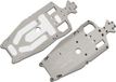 Traxxas Châssis, aluminium 7075-T6 (3 mm) (anodisé titane) (usinée, plus légère que l'origine)/ mousse adhésive (1)