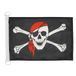 AZ FLAG Bootvlag Piraat met rode bandana 45x30 cm