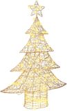 vidaXL - Kerstboom - 120 LED's - Warmwit - 120,5 cm - PET