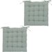 Atmosphera Coussin de jardin - 4x - vert menthe - coton - 38 x 6 cm - coussin d'assise