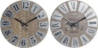 maison de france Wall Clock Metal MDF 60x7x60 Chicken 2 Mod. - Metaal