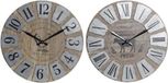 maison de france Wall Clock Metal MDF 60x7x60 Chicken 2 Mod. - Metaal