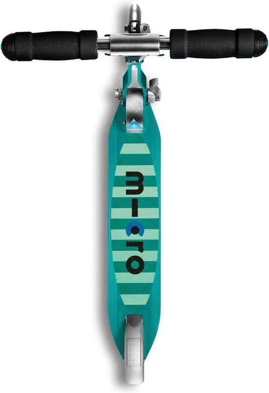 Micro Mobility Sprite LED Kinderstep - Petrol Stripe - 5+ jaar