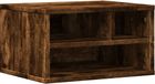 vidaXL Printerkastje - Gerookt Eiken - 40x32x22,5 cm