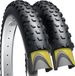 Unyqoos® pneus VTT, 29 x 2,6 pouces (ETRTO 66-622), set de 2 – 60 TPI, protection nylon de 1 mm sur les flancs, pliable avec fibres de polyamide, adapté pour VTT/descente/XC/enduro