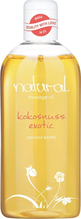 Natural Wellness massageolie, erotische massageolie, exotische kokosgeur, 250 ml