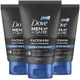 Dove Men+ Care Nettoyant Visage Hydratation Intense - 3 x 100 ml