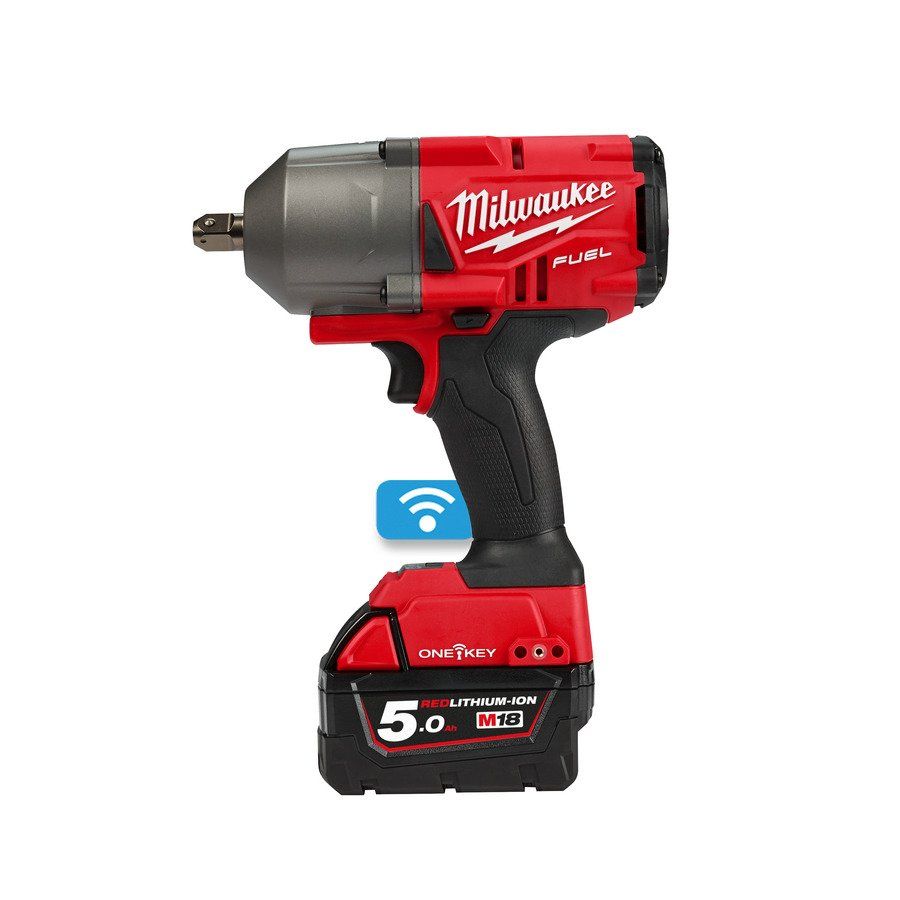 Milwaukee M18 ONEFHIWP12-502X Accu Slagmoersleutel Set - 1017Nm - 1/2" - 2x 5.0Ah Accu