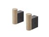 Muuto Crochet Attach Lot de 2 Chêne-noir