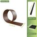 Bordure pour pelouse – Bordure métallique flexible pour parterres et pelouses – Résistante aux intempéries – 0,15 mètre de haut – 15 mètres de long – Brun rouille
