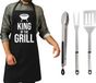 Trendo BBQ/barbecue gereedschap set 3-delig RVS