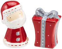 Excelsa Xmas Country Style zout- en peperstrooier, keramiek, rood