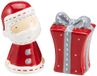 Excelsa Xmas Country Style zout- en peperstrooier, keramiek, rood