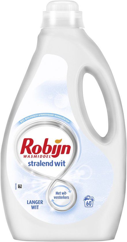 Vloeibaar Robijn Stralend Wit Vloeibaar Wasmiddel - 3L (60 wasbeurten)