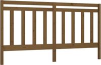 vidaXL Hoofdbord 206x4x100 cm massief grenenhout honingbruin