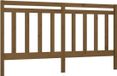 vidaXL Hoofdbord 206x4x100 cm massief grenenhout honingbruin