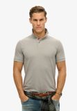 Superdry City Pique Poloshirt Korte Mouw Mannen Dove Grey XXL