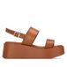 REFRESH Sandale Femme camel - Chaussure confortable et polyvalente – Mode décontractée – Modèle 17512001 (Taille 39)
