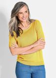 Goldner Gebreide trui Klassiek merinowollen shirt, ronde hals