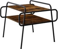 vidaXL Salontafel Gerookt eiken 60 x 60 x 51 cm Bewerkt hout