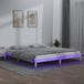 Maison Exclusive - Lit en bois massif avec éclairage LED, blanc, 120x200 cm