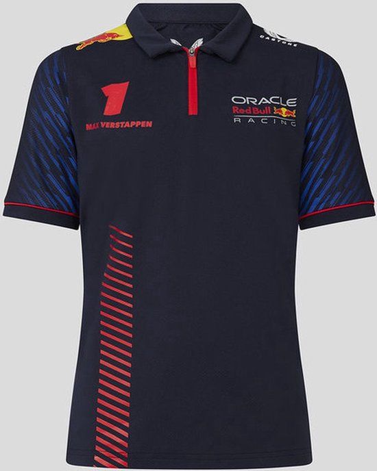Max Verstappen Teamline Driver Kids Polo 2023 - Navy - Size XL (164)