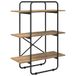 vidaXL Boekenplank - 3-laags - 60 x 35 x 105 cm - PB - Artisanaal eiken