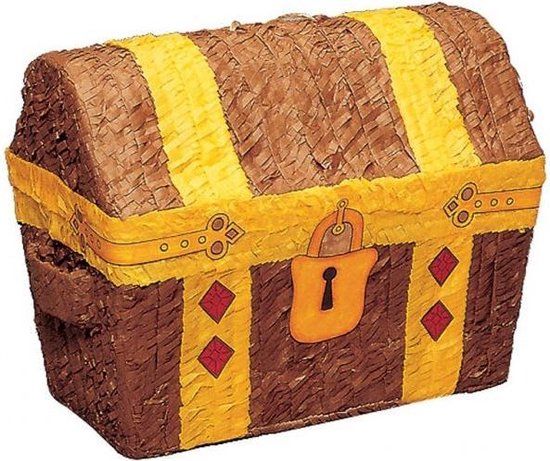Pirate Treasure Chest Pinata - Brown - Birthday Party Decoration
