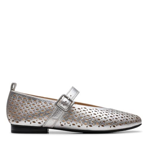 Clarks Fawna Jane Womens Silver Metallic, 4.5