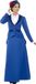 Generik SMIFFY'S Victoriaanse babysitter kostuum voor vrouwen - Blauw - Maat L