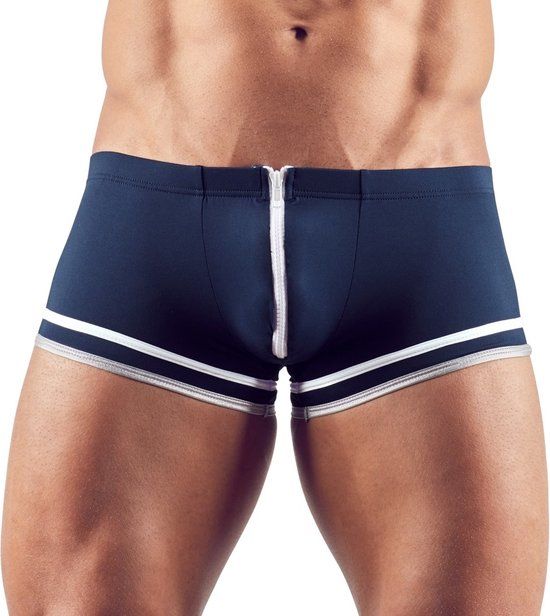 Svenjoyment Blauwe sailor slip met rits - blauw, polyester