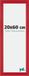 Your Decoration - Cadre photo 20x60 cm - MDF - Rouge - Mura
