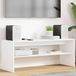 Maison Exclusive - meuble TV, 100 x 35 x 40 cm, blanc, panneau de particules