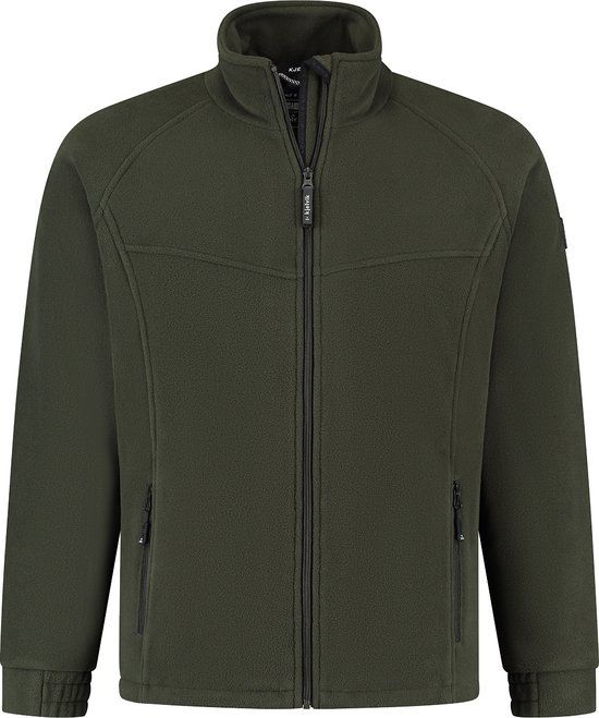 Kjelvik Fjord Fleecejas Heren - Groen - Maat 5XL - Polyester - 2024