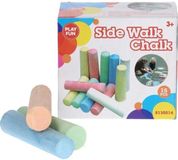 Playfun stoepkrijt - 15x stuks - multicolor