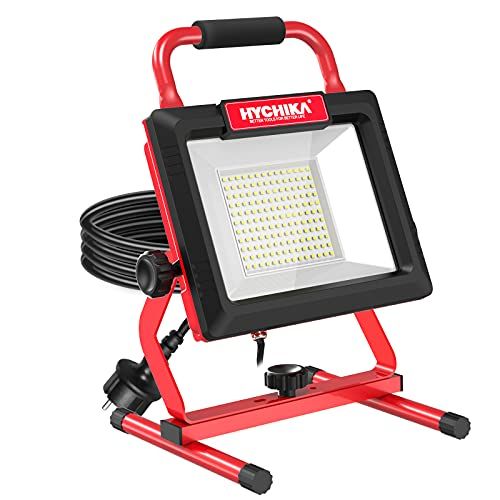 HYCHIKA 100W LED Bouwspot - 12.000LM - IP66 - 360° Rotatie - 5M Kabel