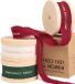 Merkloos Set de ruban en coton - Ruban naturel - Décoration d'emballage cadeau - Bord effiloché fait main - 137 mètres au total - Rouge Blanc Vert