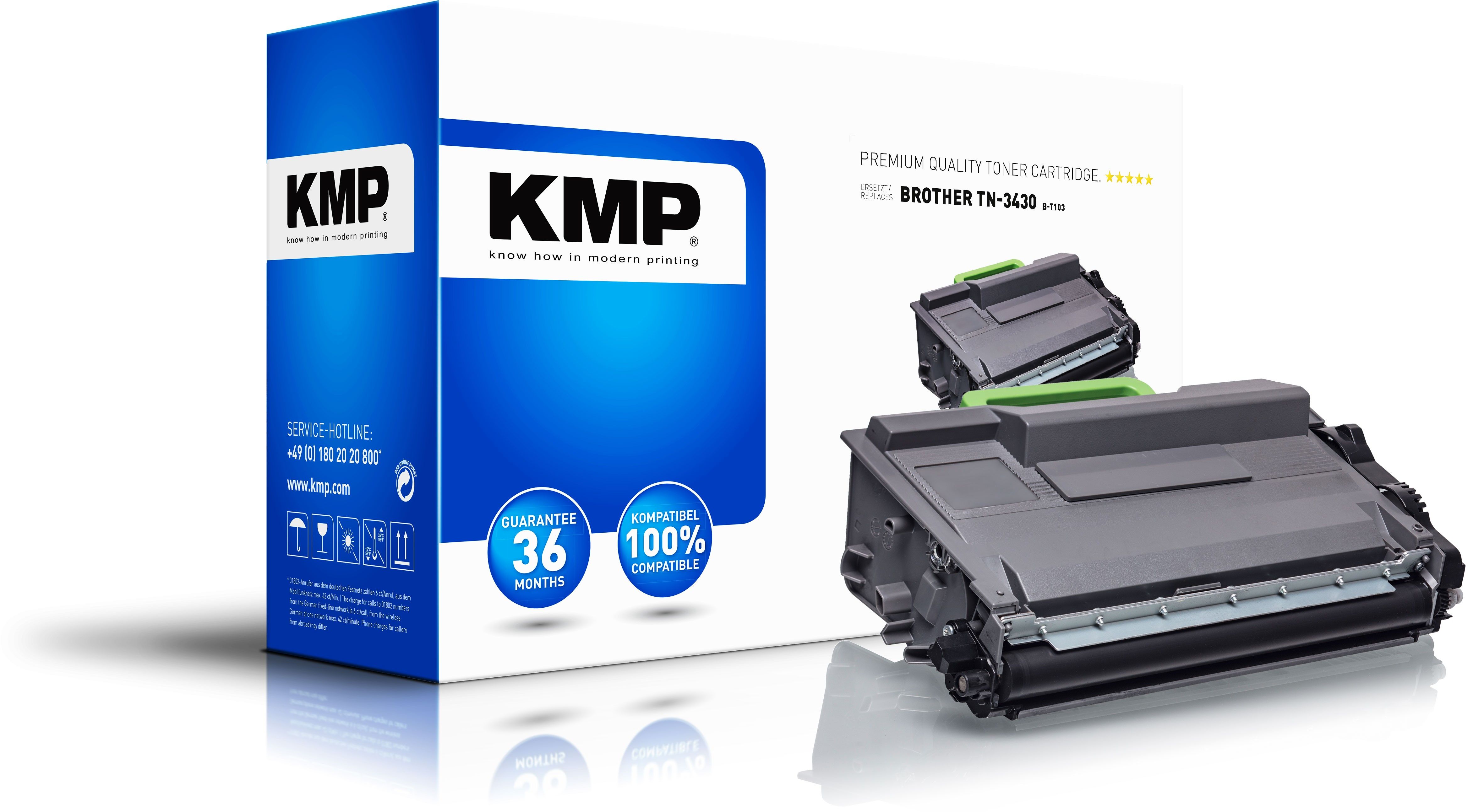 KMP B-T103 - Tonercartridge - Zwart - 1 stuk - Compatibel met Brother printers