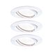 Paulmann 93427 LED inbouwlamp Base rond incl. 3x5W dimbaar inbouwspot wit spot metaal inbouwlamp 3000 K